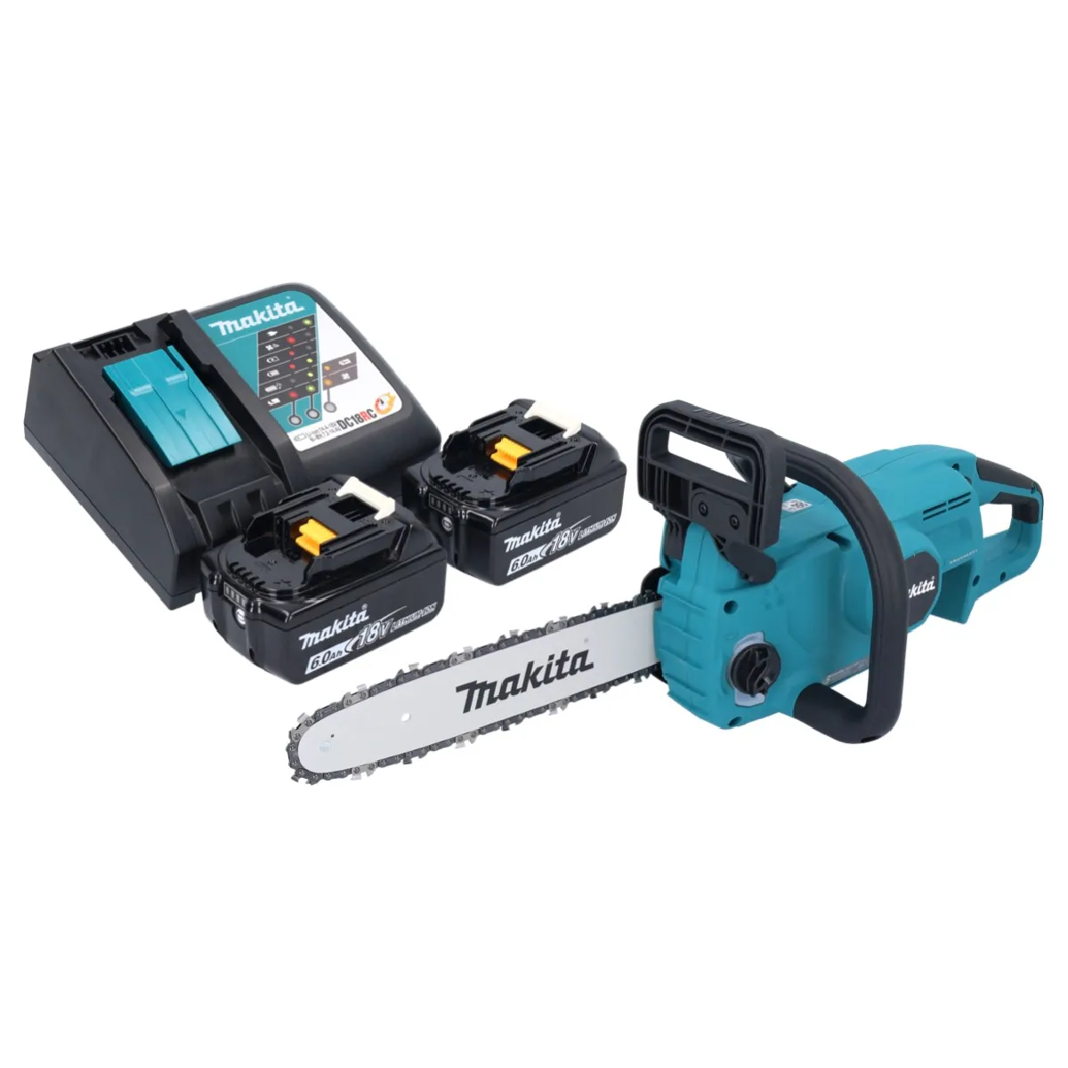 Makita DUC 307 RTX2 tronçonneuse sans fil 18 V 30 cm 77 / sans balais + 2x batterie 50 Ah + chargeur - vue 2