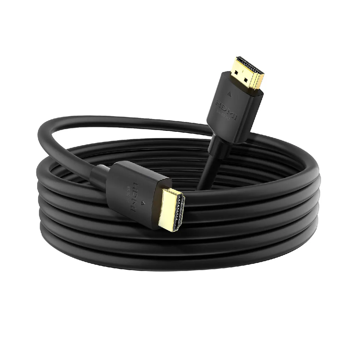 Swissten Noir Câble Hdmi 2.1 Pour Tv 8K 60Hz Connecteurs Plaqués Or 2M