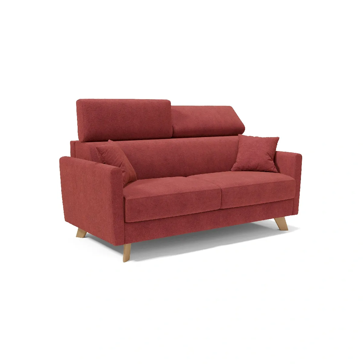 Francy Canapé lit avec têtières réglables 200 cm (mat. 160x197) Rouge Francy Canapé lit avec têtières réglables 200 cm (mat. 160x197) Rouge