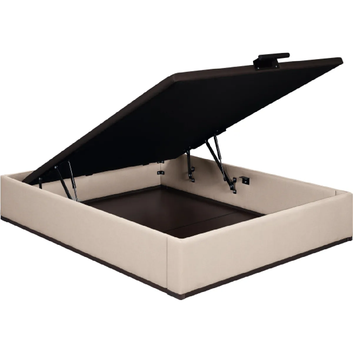 Sommier Lit Coffre Epeda Élite - Chenillé Lin 160x200 Sommier Lit Coffre Epeda Élite - Chenillé Lin 160x200