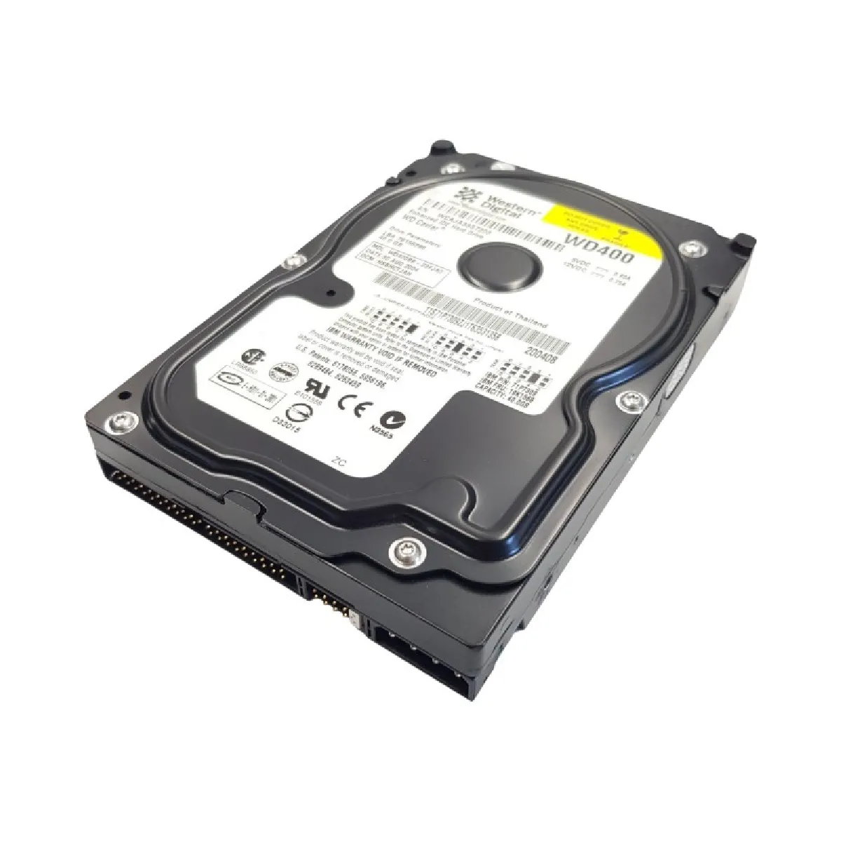 Disque Dur 40Go IDE 3.5 Western Digital Caviar WD400BB 23FJA0 7200rpm 2Mo