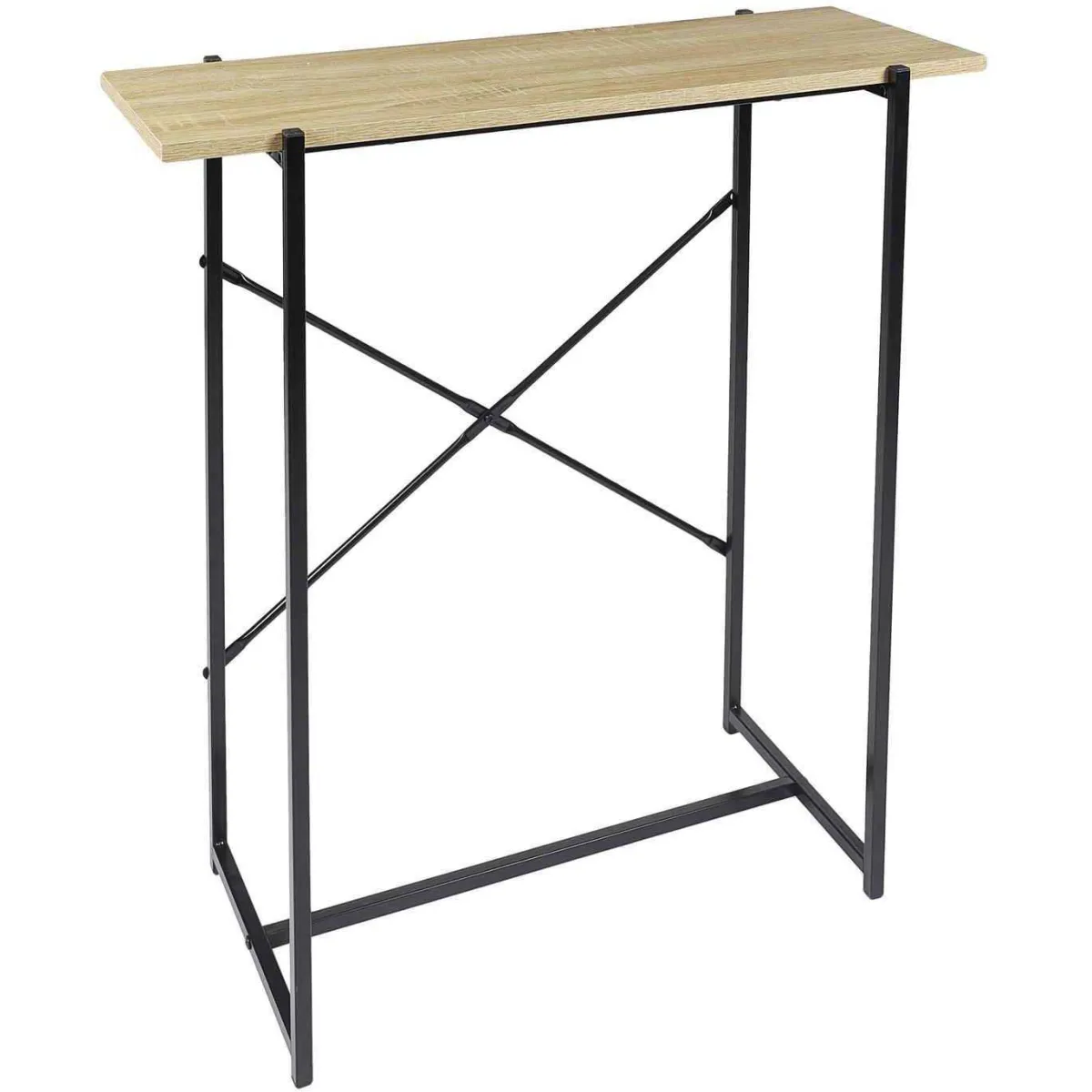 The Home Deco Factory Marron Console En Mdf Et Métal