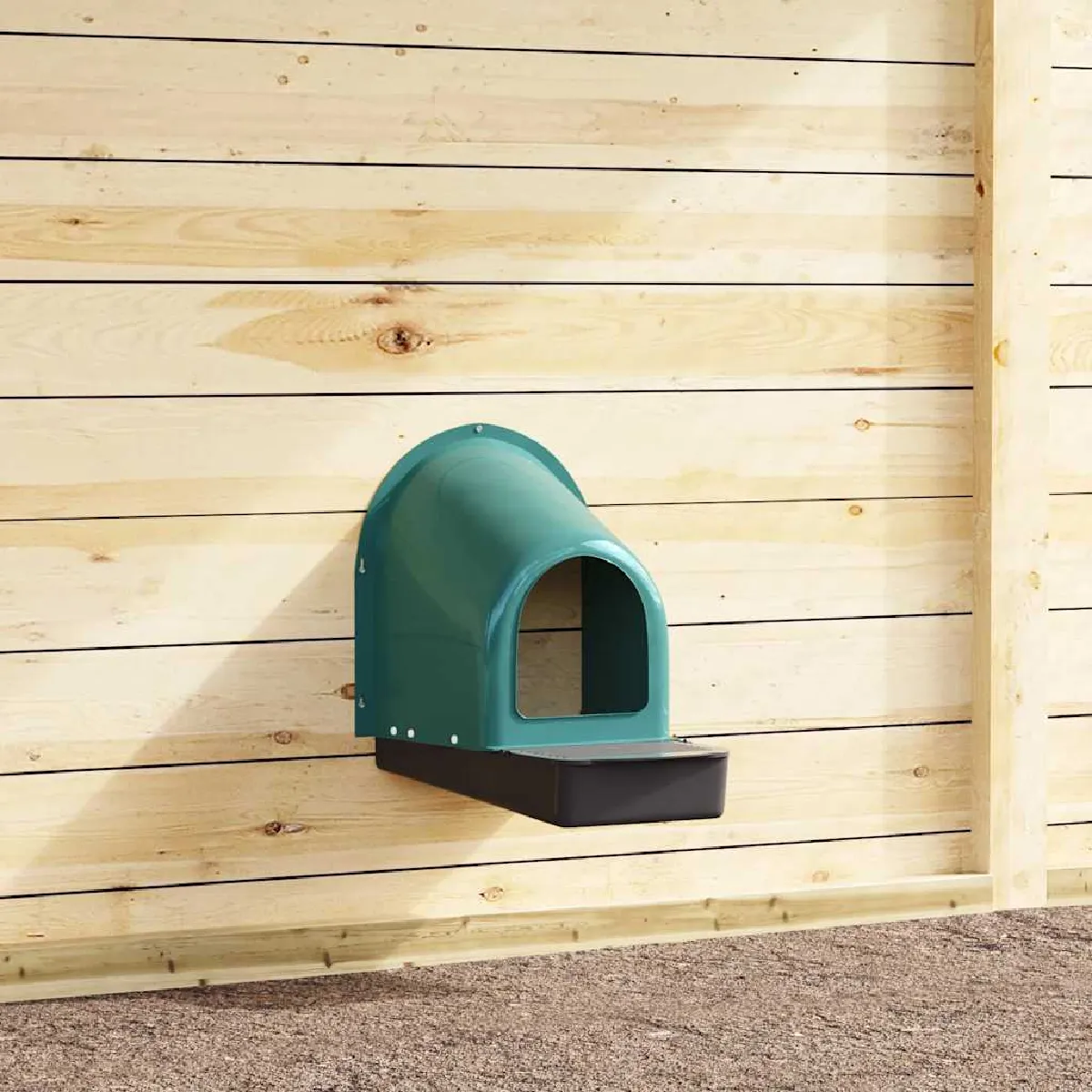 vidaXL Nichoirs à poules 4 pièces Fixation murale Plastique - vue 2