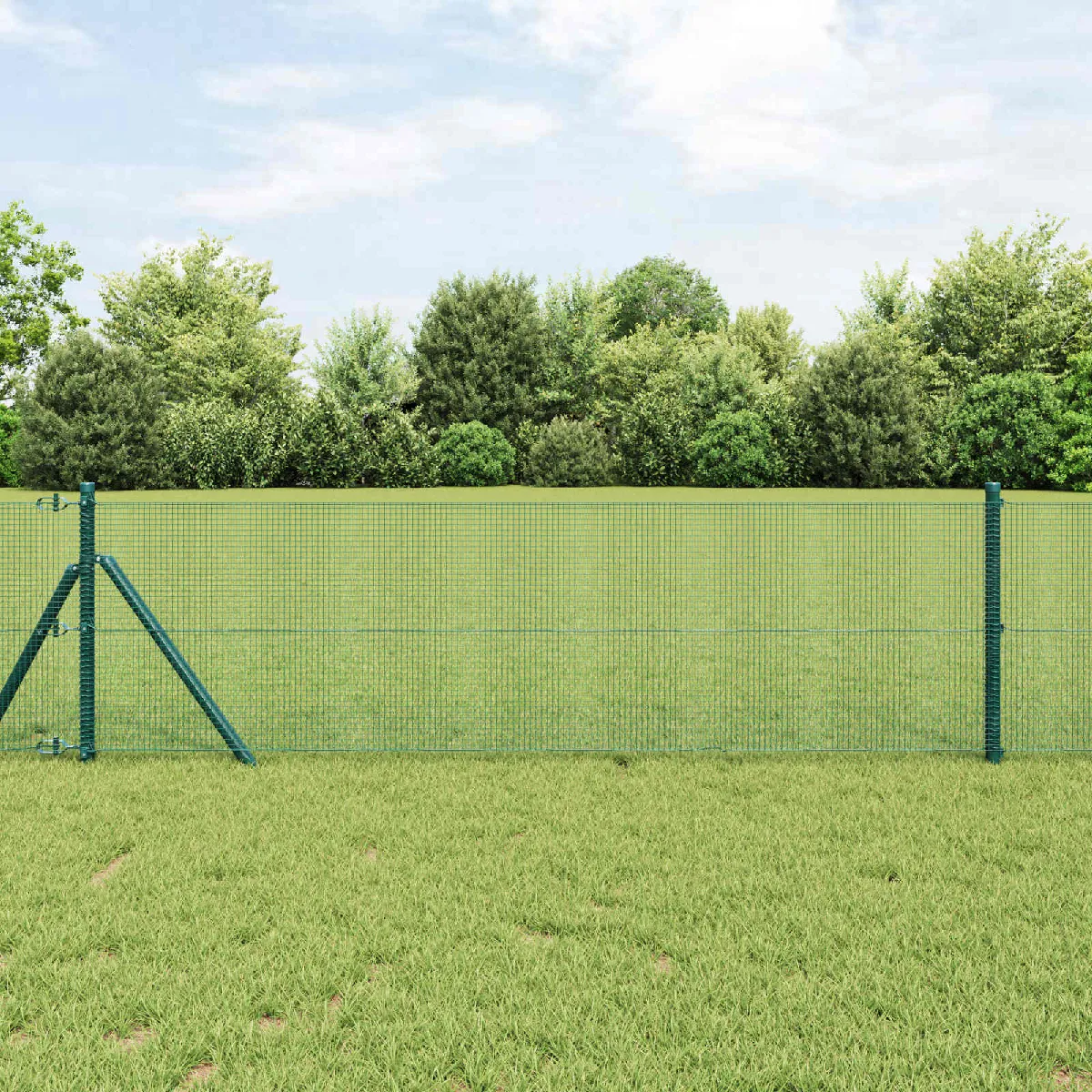 vidaXL Clôture en fil soudé 1000 x 40 cm Vert