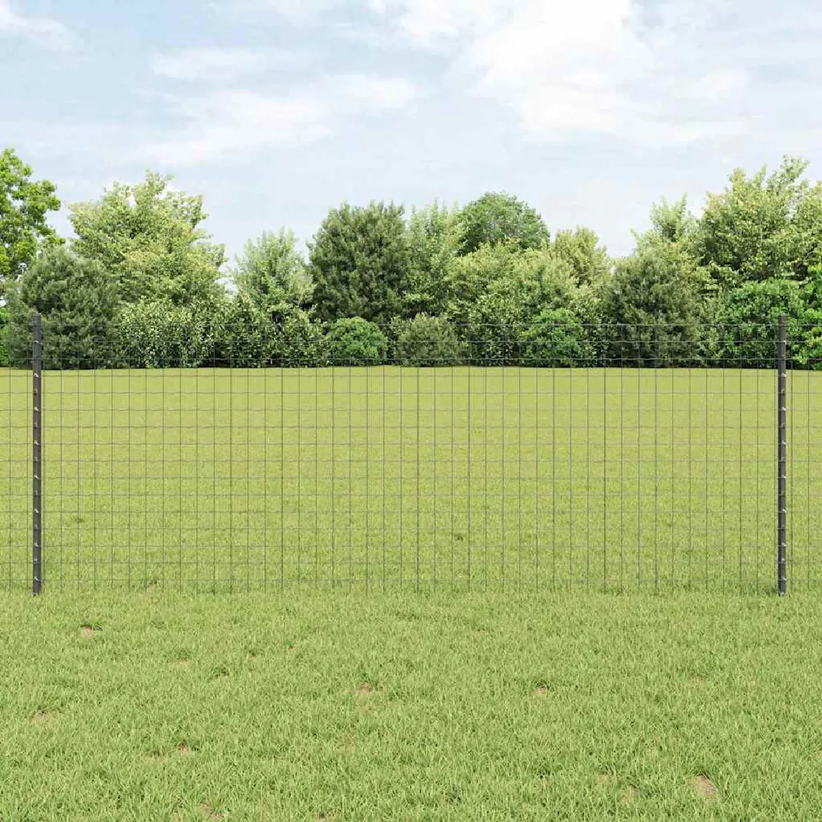 vidaXL Set de Clôture de Jardin 2 pièces Métal recouvert de plastique - vue 5