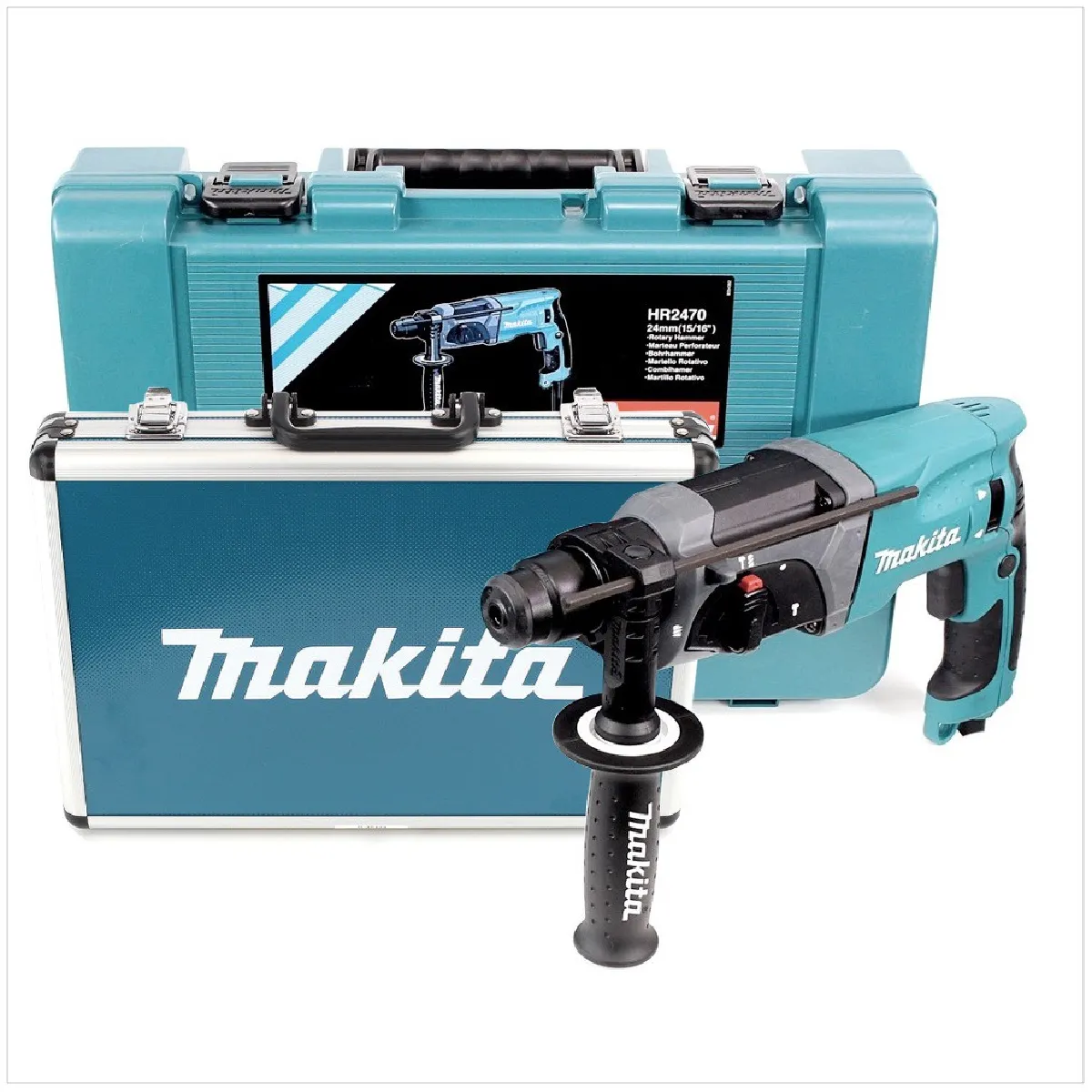 Marteau Perforateur Makita HR2470 – 780W SDS-Plus 24mm, Coffret + 17 Forets