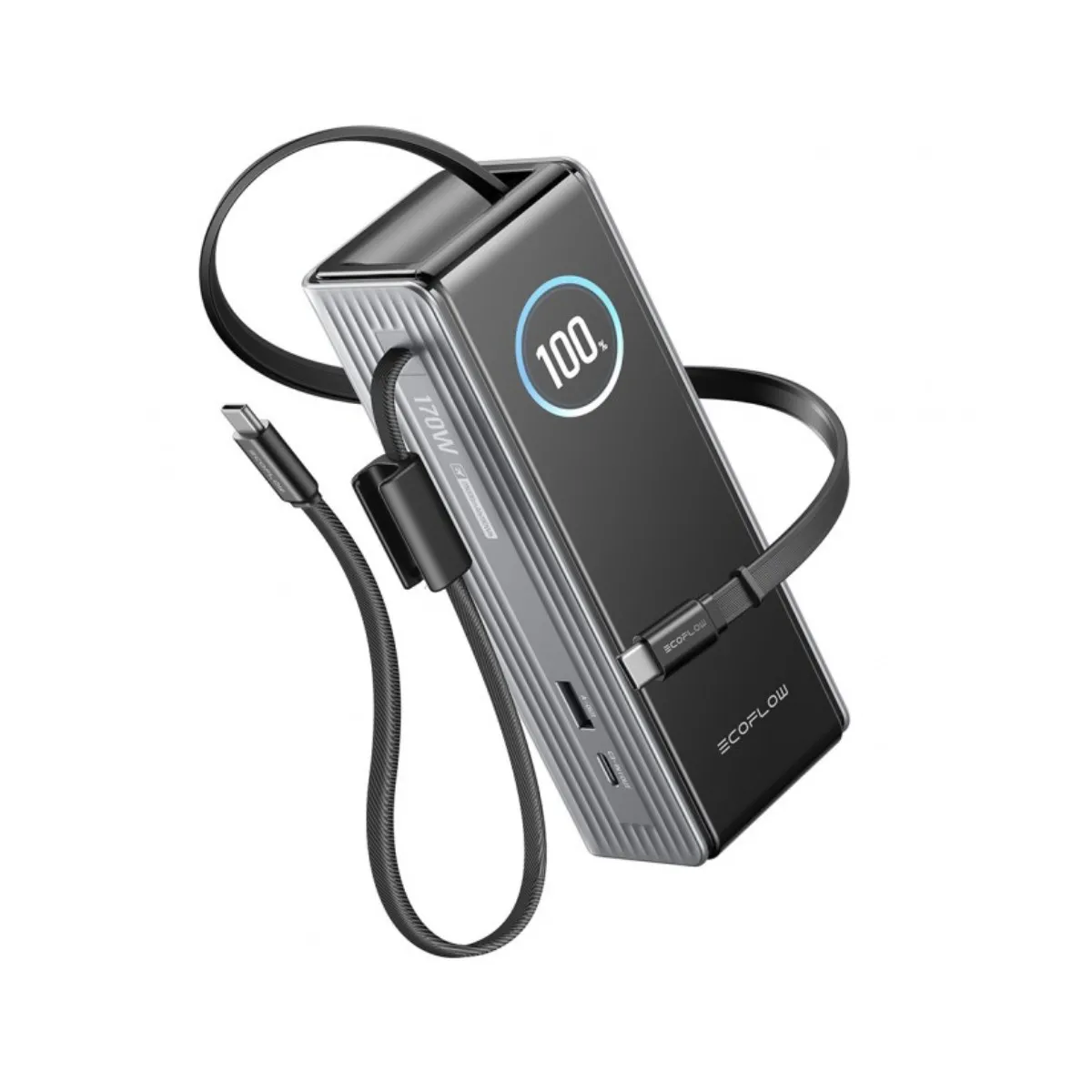 Ecoflow Noir Batterie Externe Avec Câble Rapid - 25 000 Mah