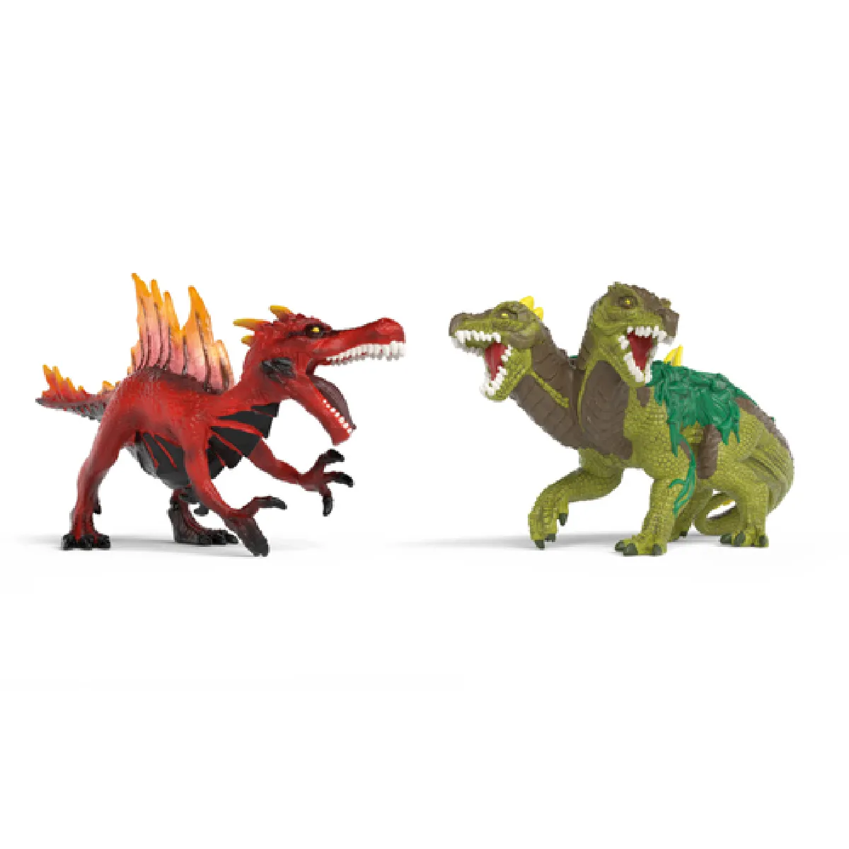 Schleich Figurines animaux Saurien de feu vs Lézard de la jungle