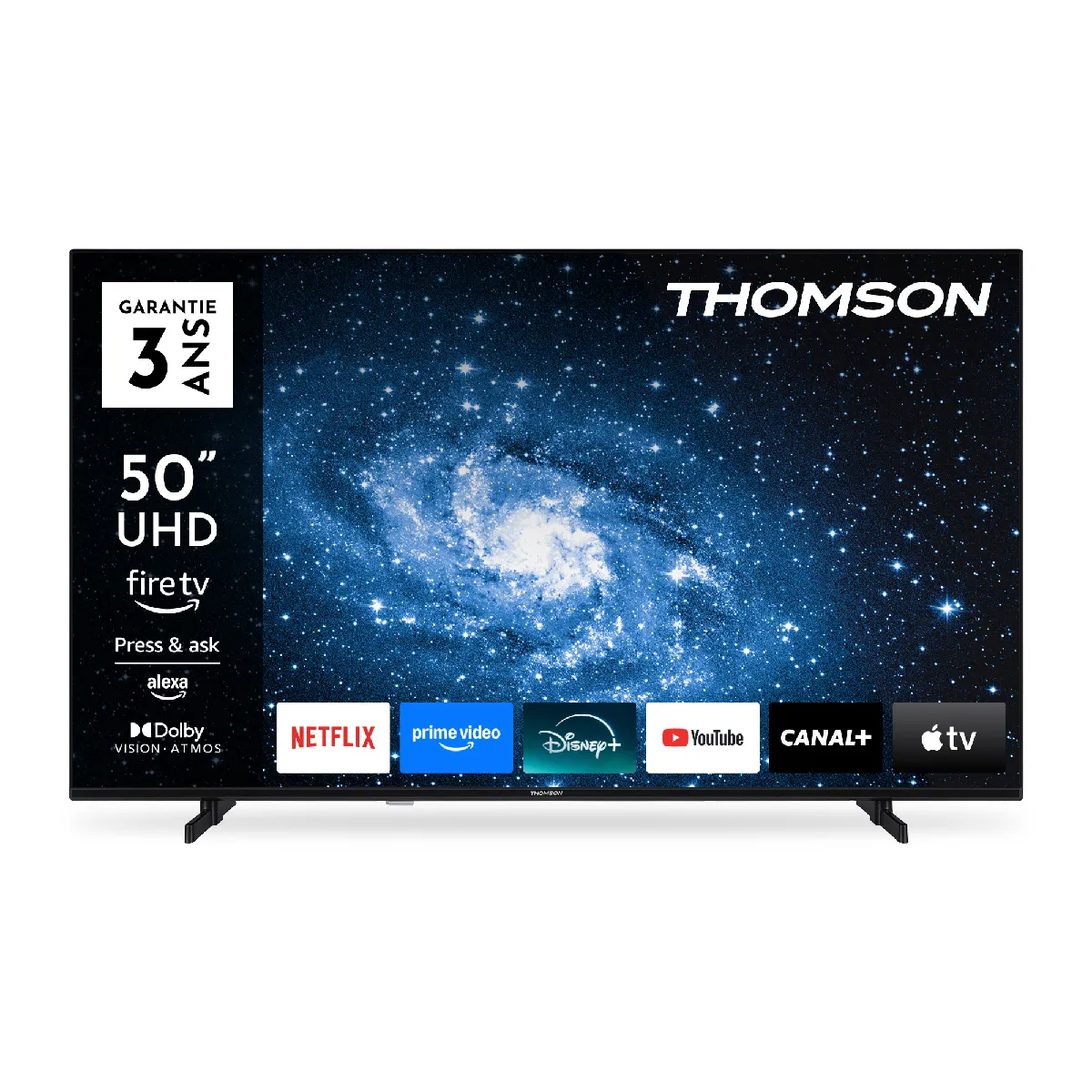 Thomson 50 Pouces 126 cm UHD LED Fire TV avec Commande vocale Alexa Bluetooth 5.0 Ports HDMI USB AV in CI+ USB – 50UF4S35 - vue 4