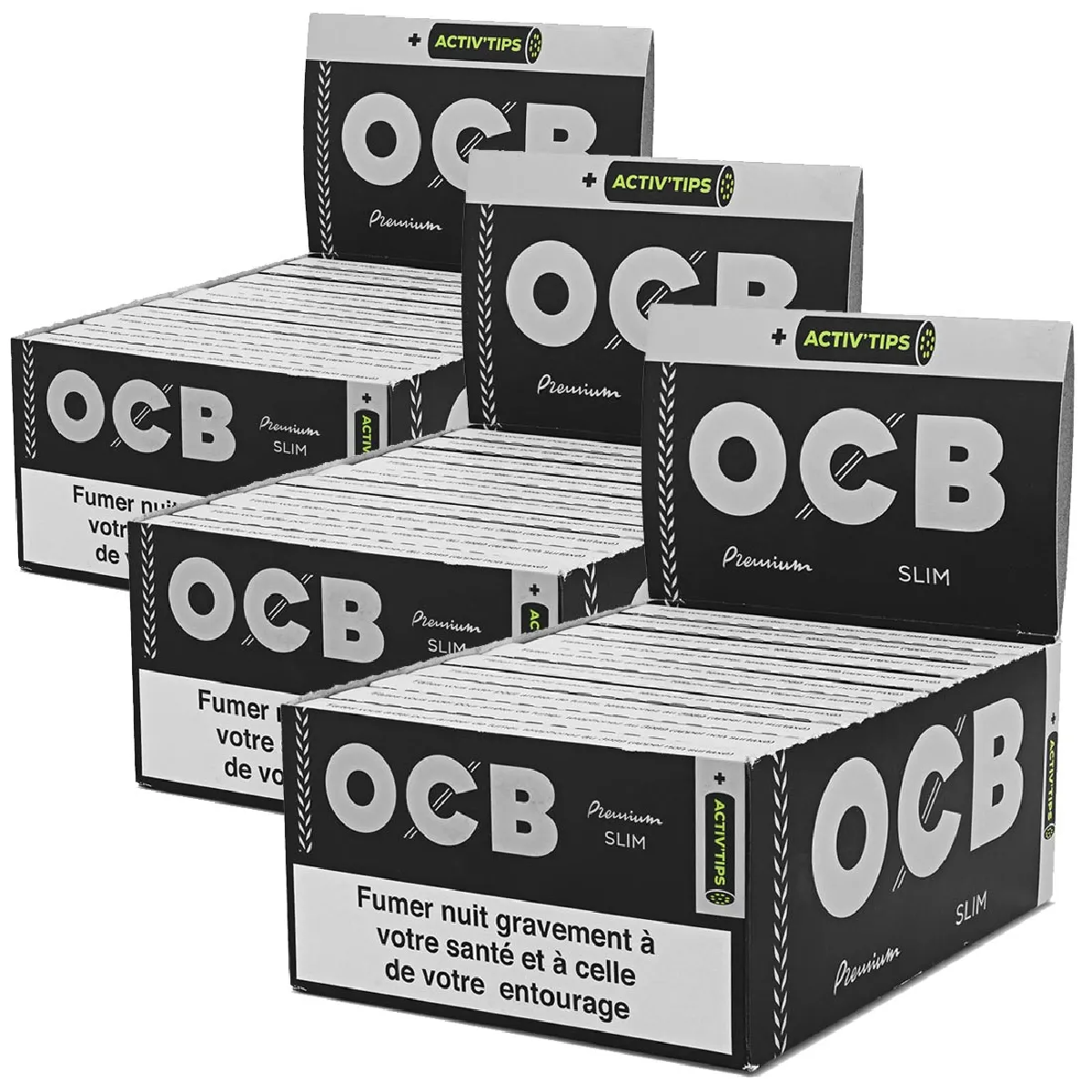 Filtro OCB ACTIV TIPS BROWN - 1 pack de 50 unidades - R$99,00 - OCB