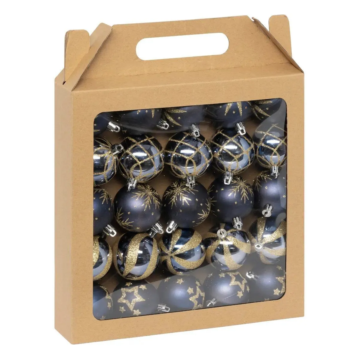 Atmosphera Bleu Boules De Noël Colorama