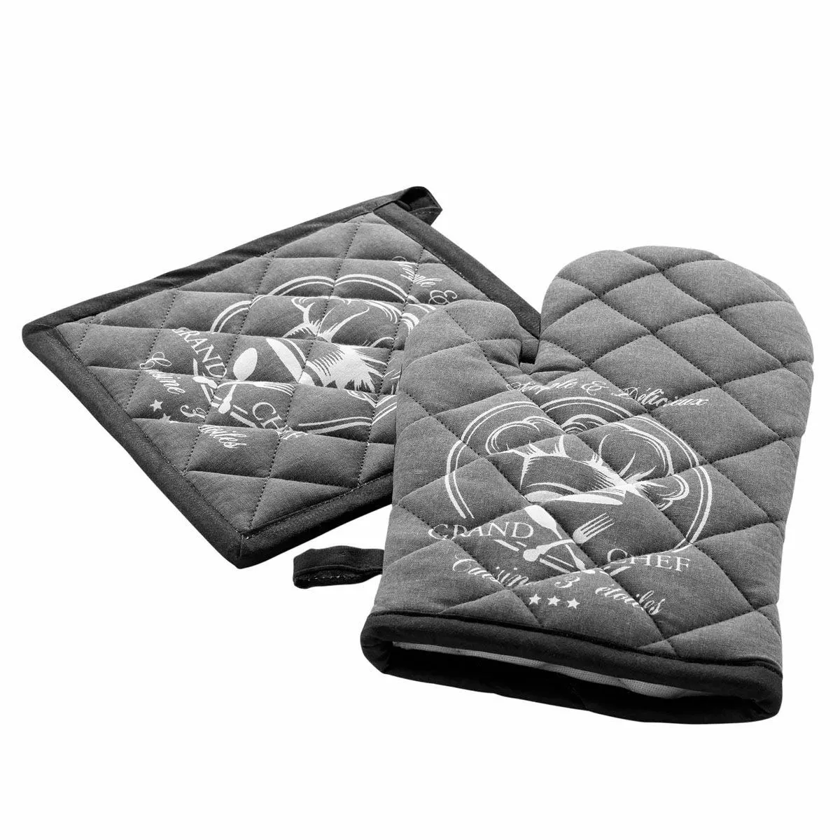 Douceur D'interieur Gris Gant & Manique Grand Chef 28Cm
