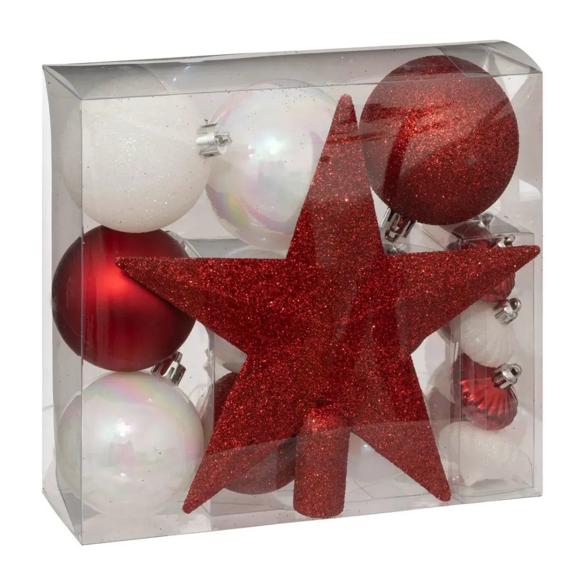 Atmosphera Rouge Kit Déco Noël 18 Pcs