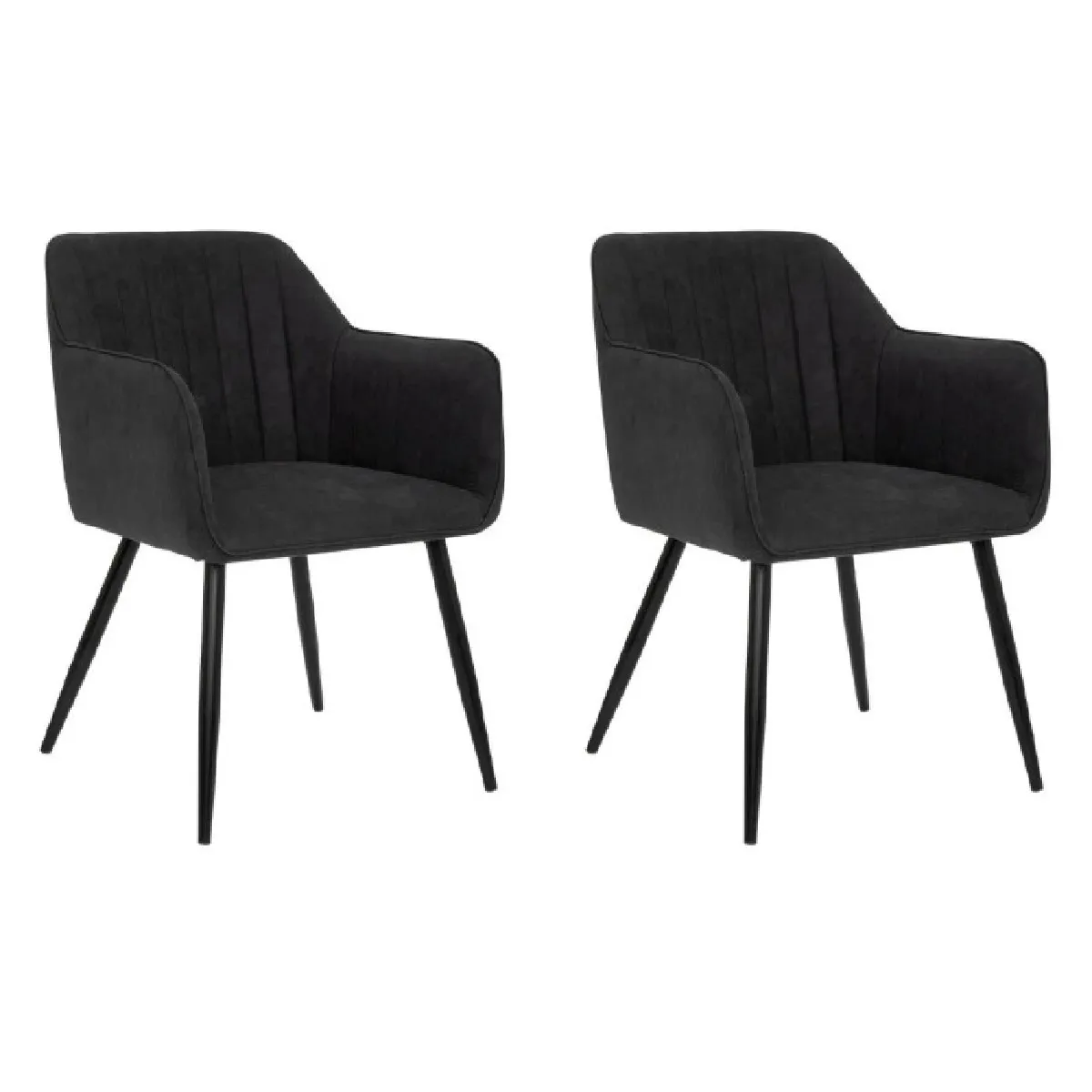 Fauteuil diner Visoca noir Atmosphera
