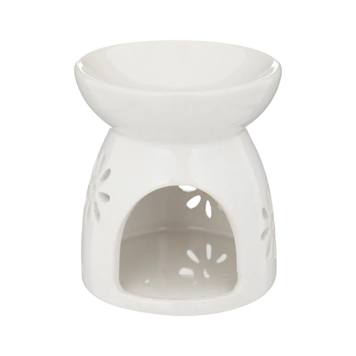 Brûle-Parfum en Céramique Izor 10cm Blanc