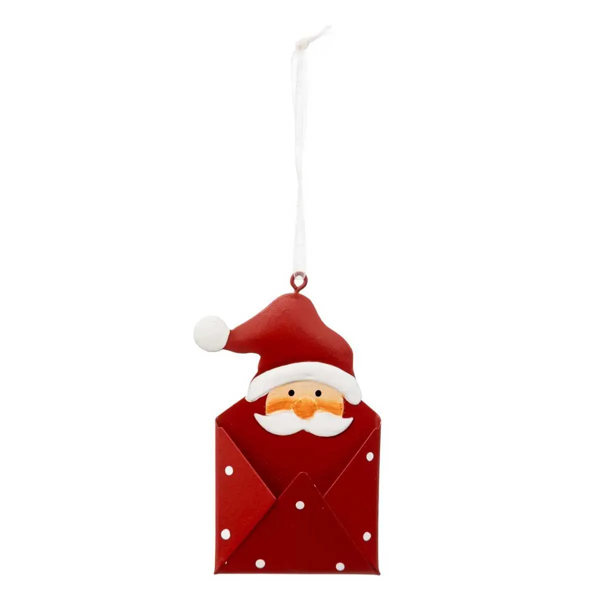 Atmosphera Rouge Sujet De Noël Métal