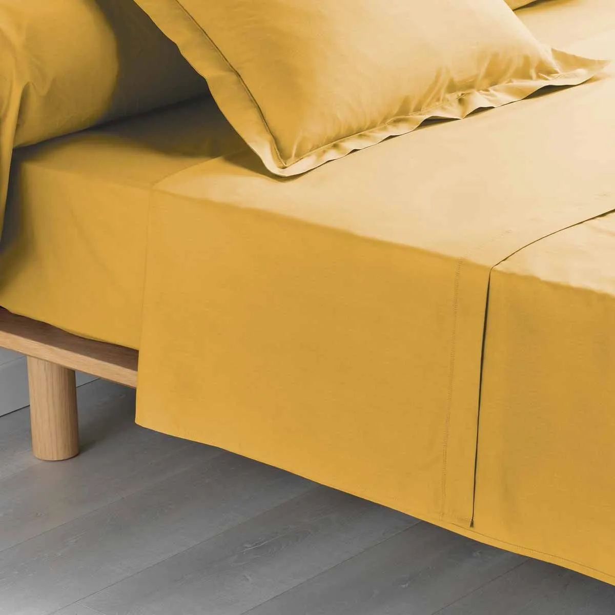 DOUCEUR D INTERIEUR Drap Plat Percaline 240x300cm Miel