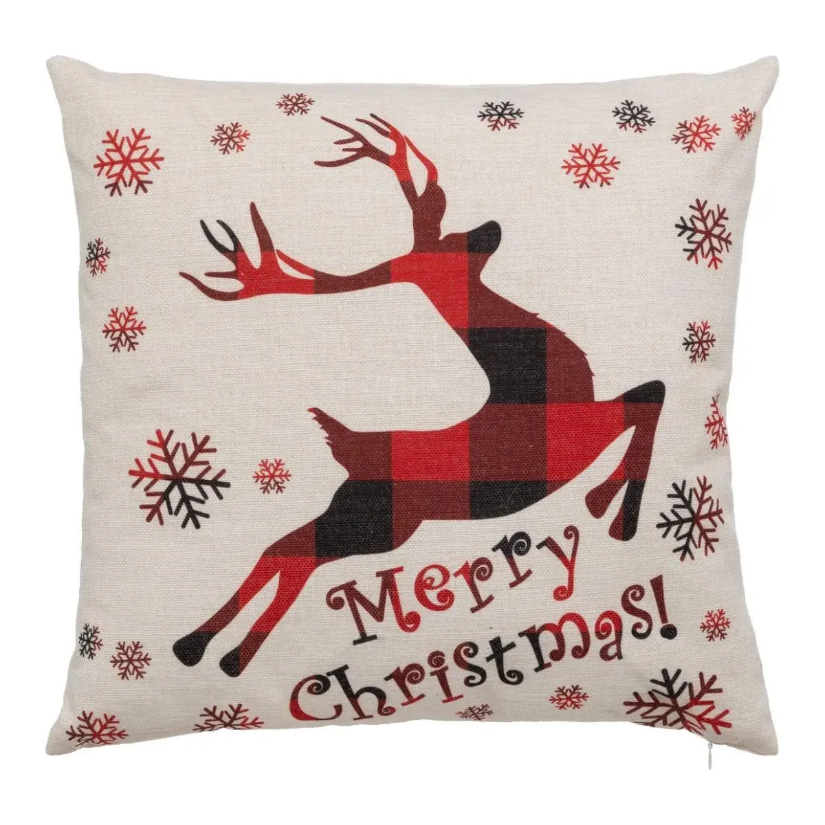 Non Communiqué Beige Atmosphera Créateur D'intérieur - Coussin Déco De Noël "Renne" 40X40cm - Image 2