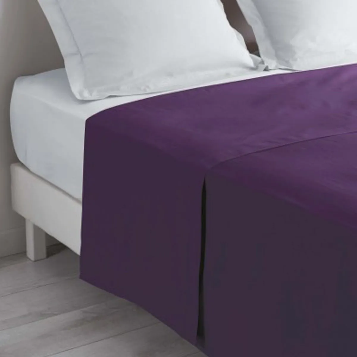 DOUCEUR D INTERIEUR Drap Plat Lina 180x290cm Myrtille