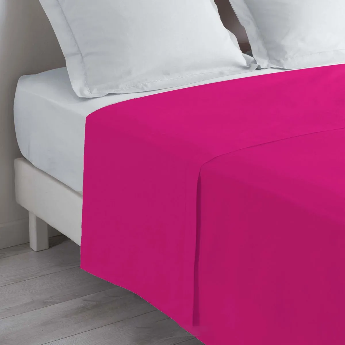 Drap Plat Lina 180x290cm Bois de Rose