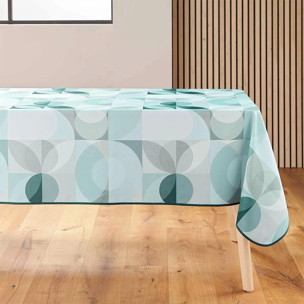 Nappe Antitache Imprimé Tessouro 150x240cm Sauge