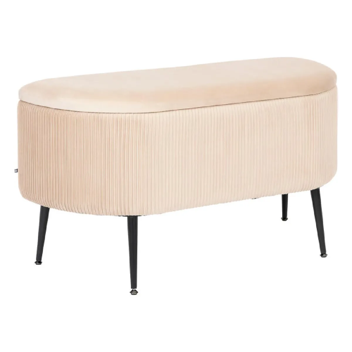 Atmosphera Beige Banc Coffre Velours