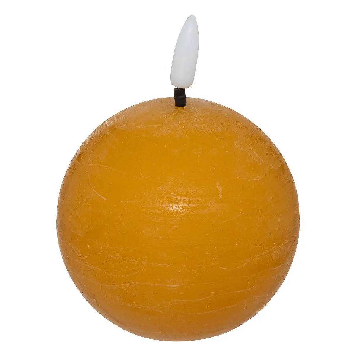 Atmosphera Jaune Bougie Boule À Led Molia - 12 Cm