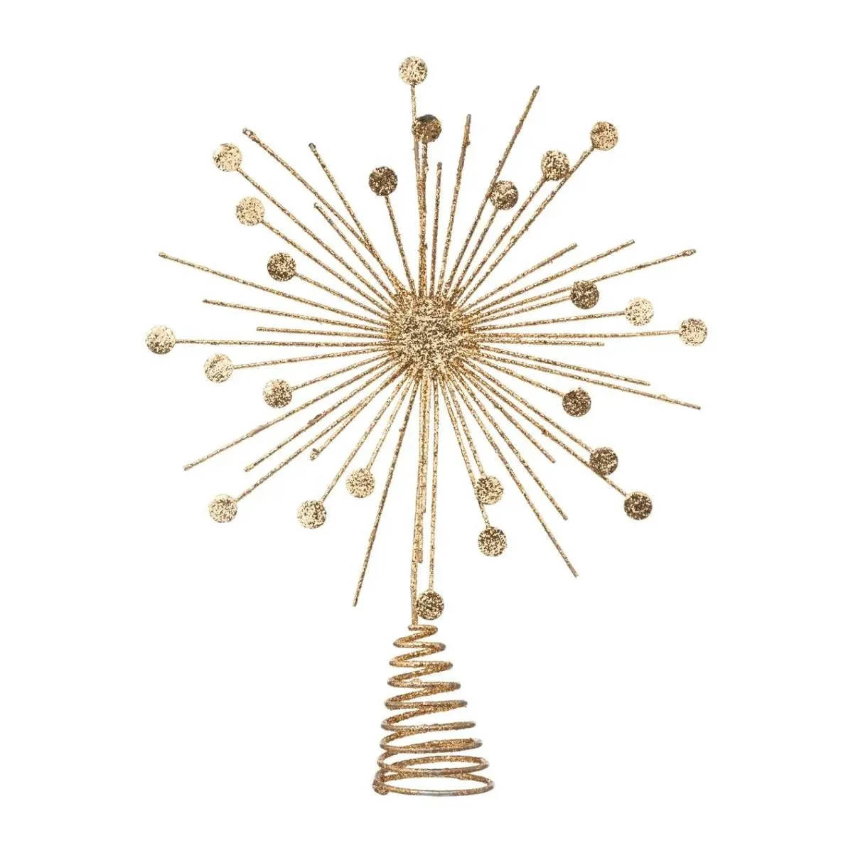 Non Communiqué Atmosphera Créateur D'intérieur - Cimier Sapin Déco "Pastilles" 30Cm Or - Image 2