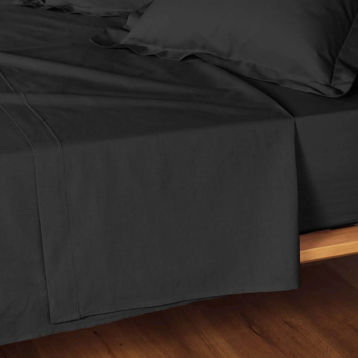 Drap Plat Lina 180x290cm Noir