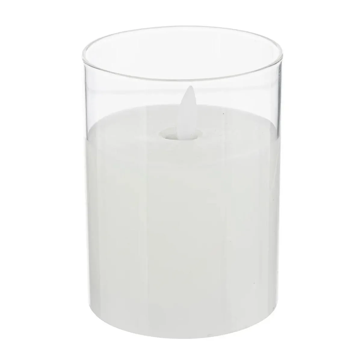 Atmosphera Blanc Bougie Led Décorative Sena - 10 Cm
