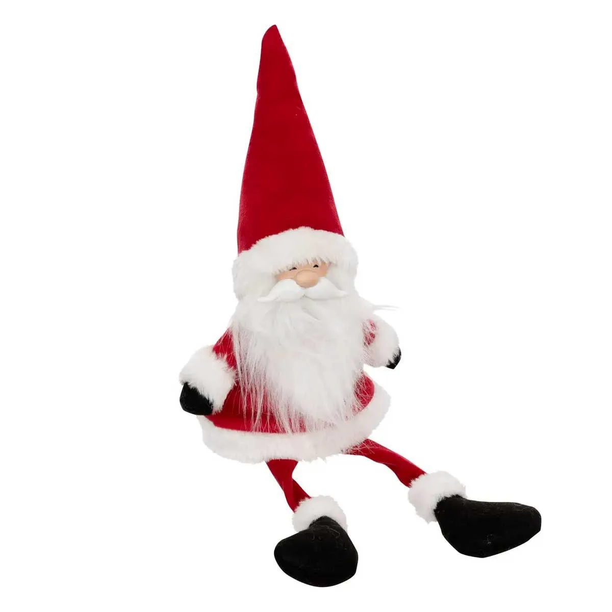 Atmosphera Rouge Statuette Père Noël Assis 46Cm