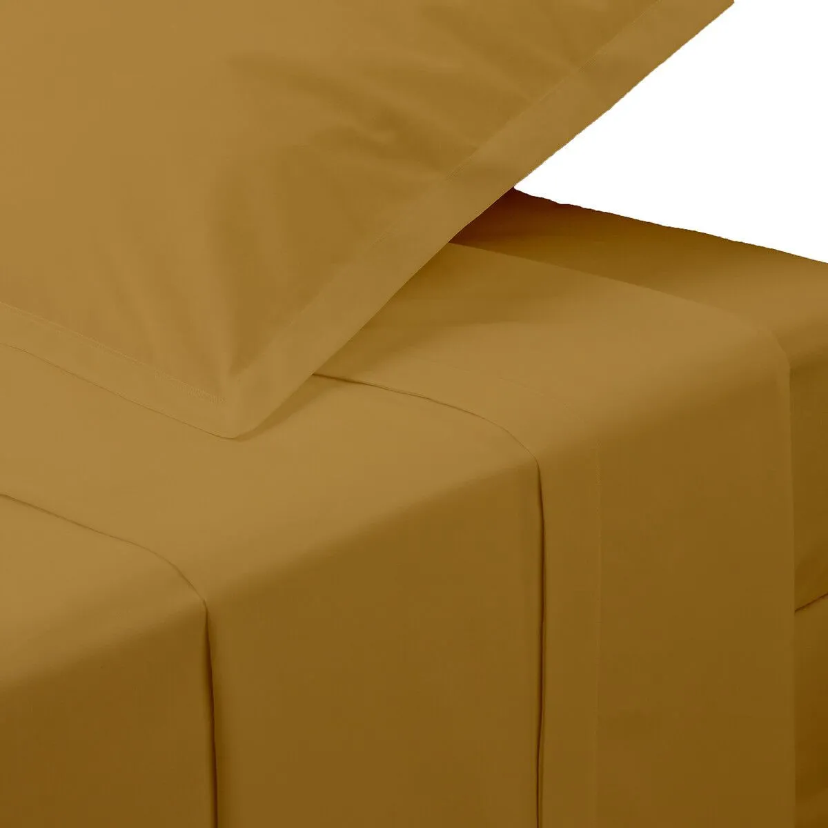 Drap Plat 2 Personnes Percale 240x290cm Mordoré