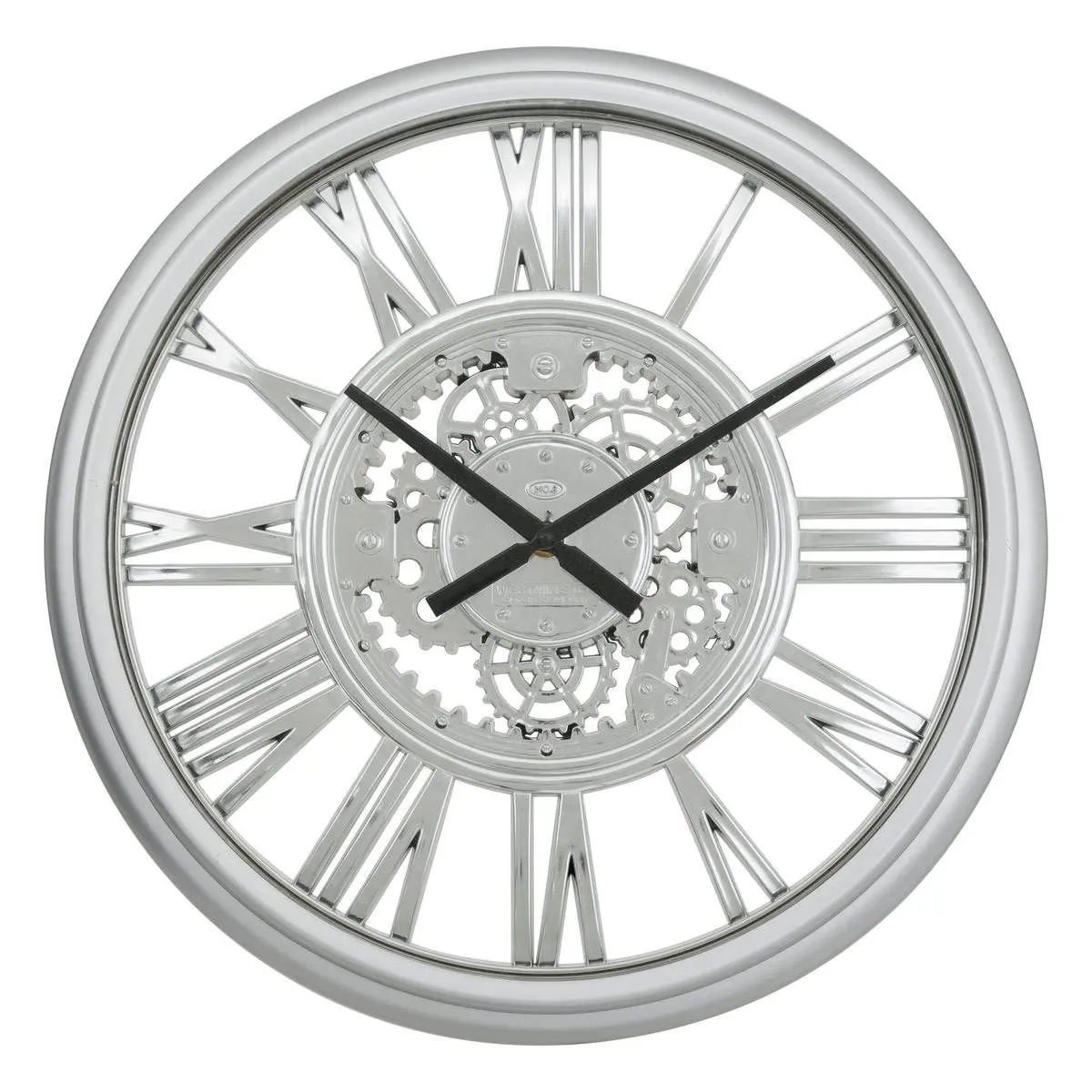 Atmosphera Argent Horloge Murale Ricky