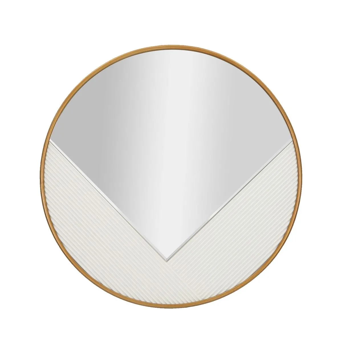 Mauro Ferretti Blanc Miroir Mural Rond Tolosa