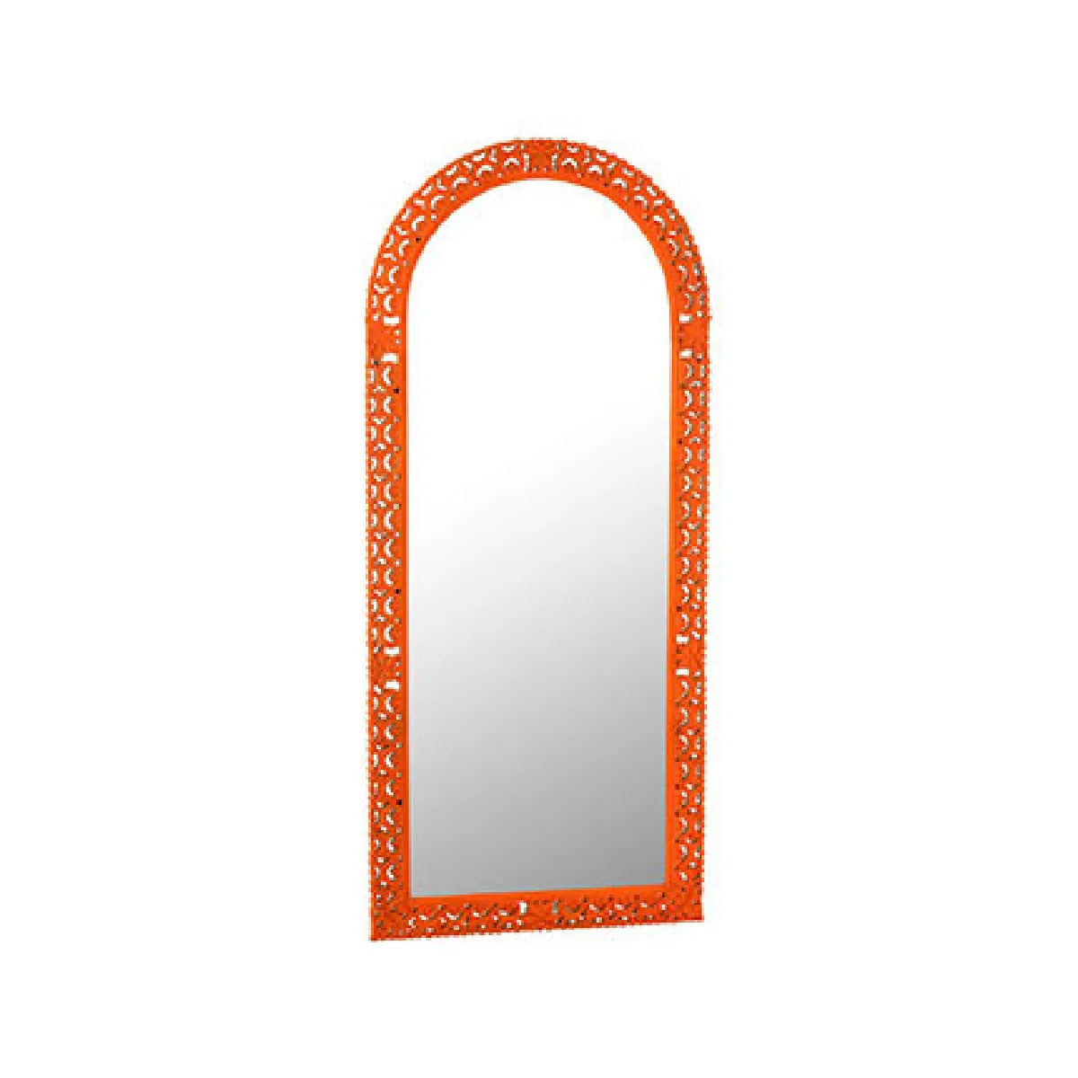 Mes Orange Miroir Rectangulaire Ethnique