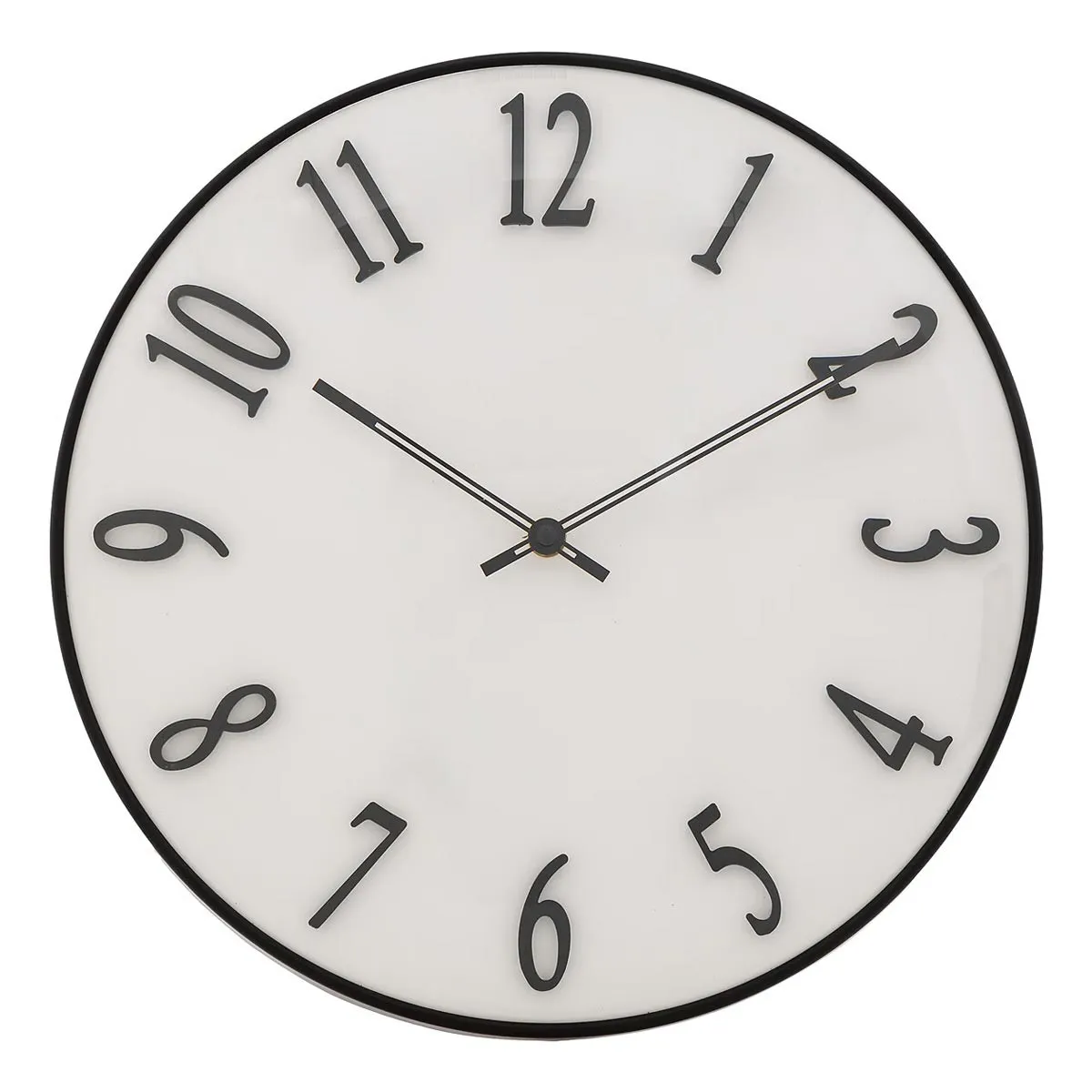 Atmosphera Noir Horloge Murale Edgar