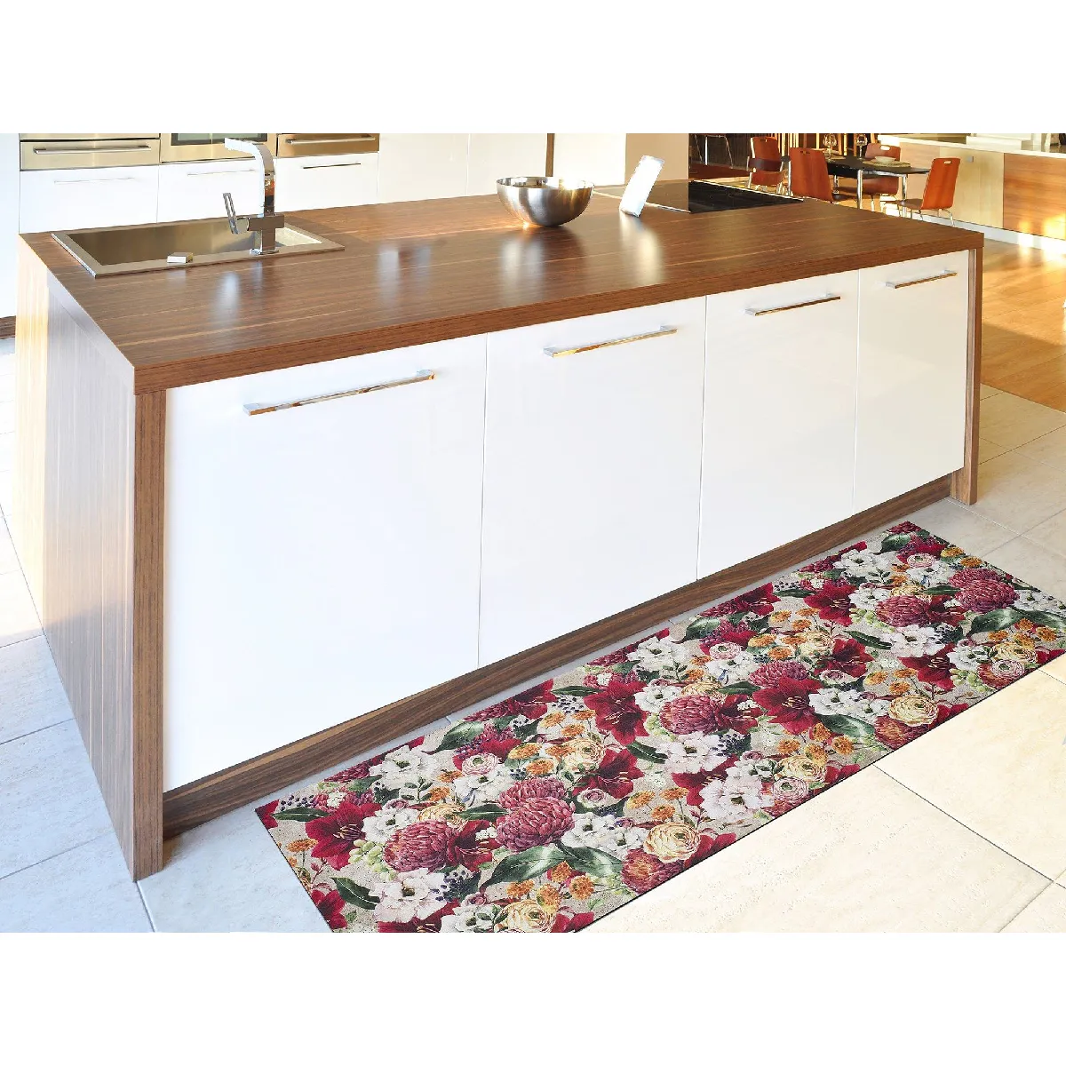 ATTICGO Tapis de cuisine fleurs RICCI 52x100 cm - vue 7