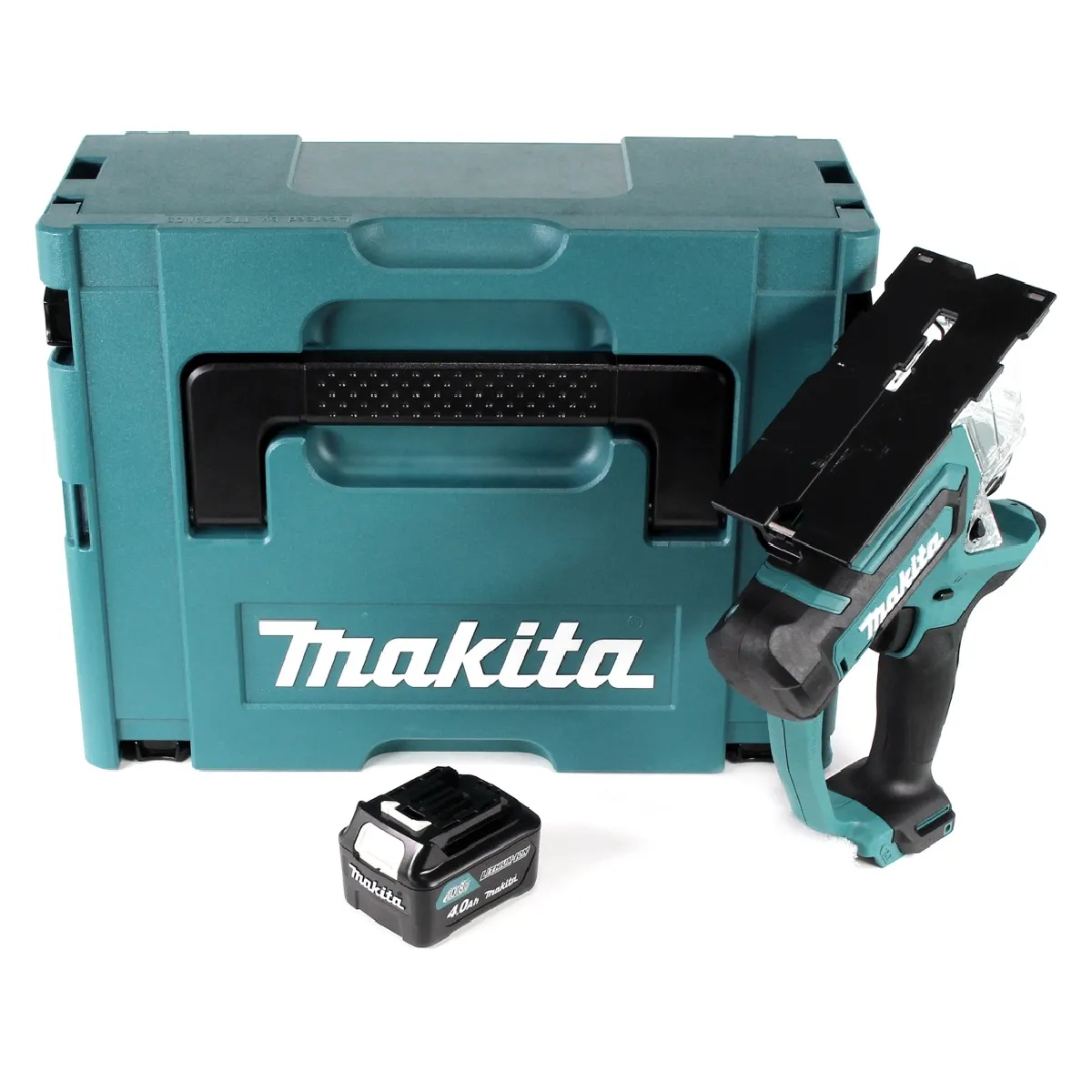 Makita SD 100 DM1J Scie à plaque de plâtre sans fil 10 8V + 1x Batterie 4 0 Ah + Coffret Makpac sans chargeur