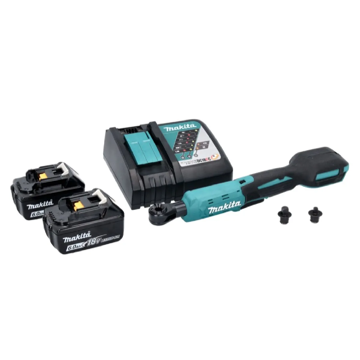 Visseuse à cliquet sans fil Makita DWR 180 18 V 47 5 Nm 14'' et 38'' 2x batterie 6 0 Ah - vue 2