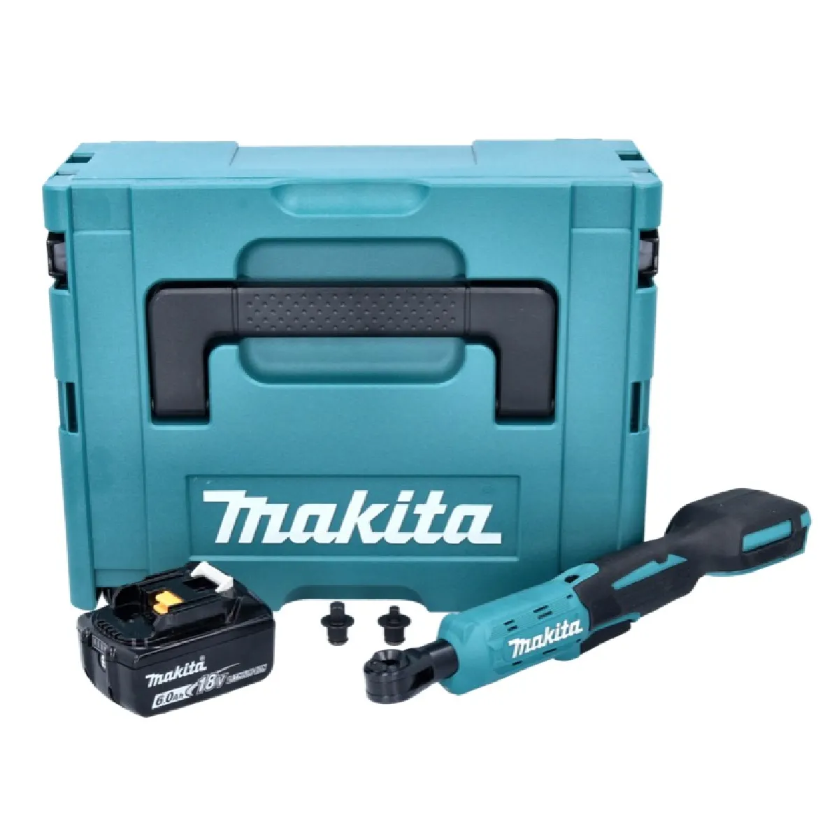 Makita DWR 180 G1J Visseuse à cliquet sans fil 18 V 47 5 Nm 14'' 38'' + 1x batterie 6 0 Ah + Makpac sans chargeur