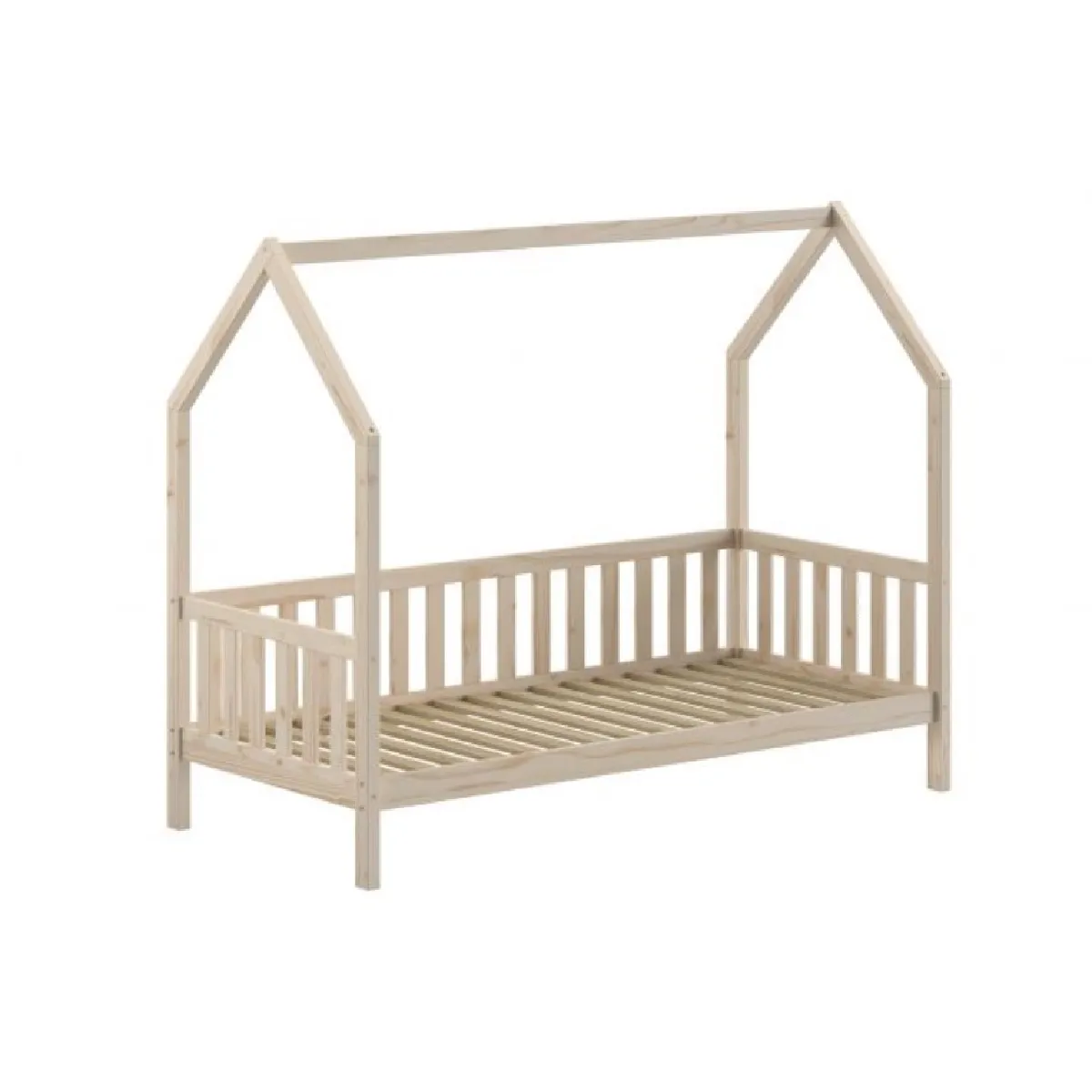 Vipack Lit Cabane Cabane Naturel 90X200 - Style Tipi