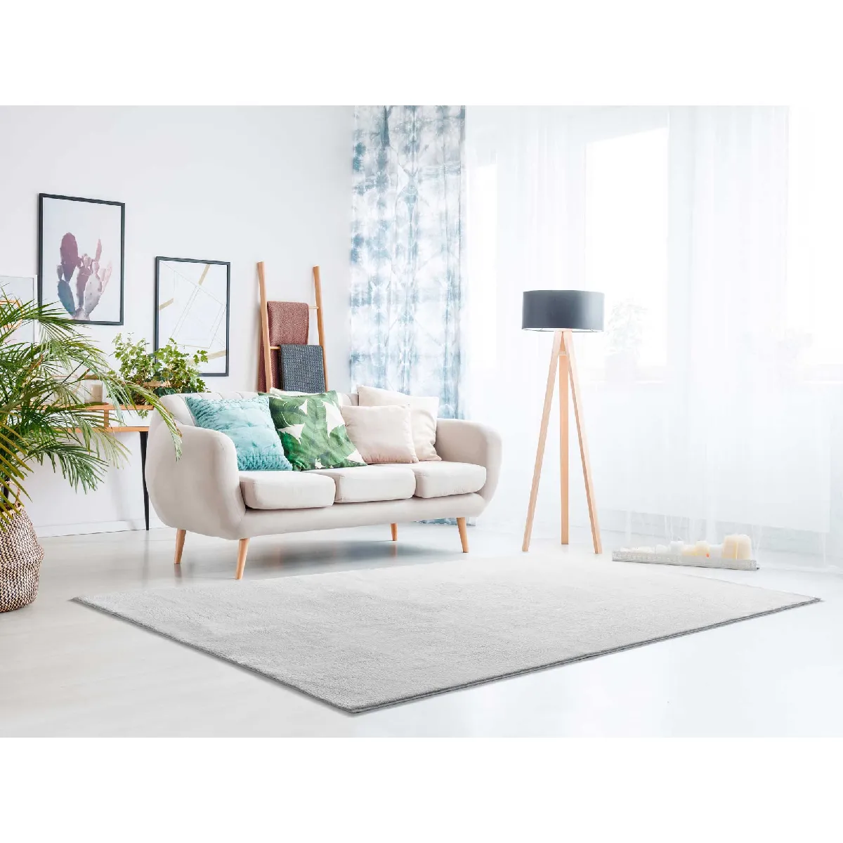 ATTICGO Tapis lavable uni LOFT 120x170 cm - vue 7