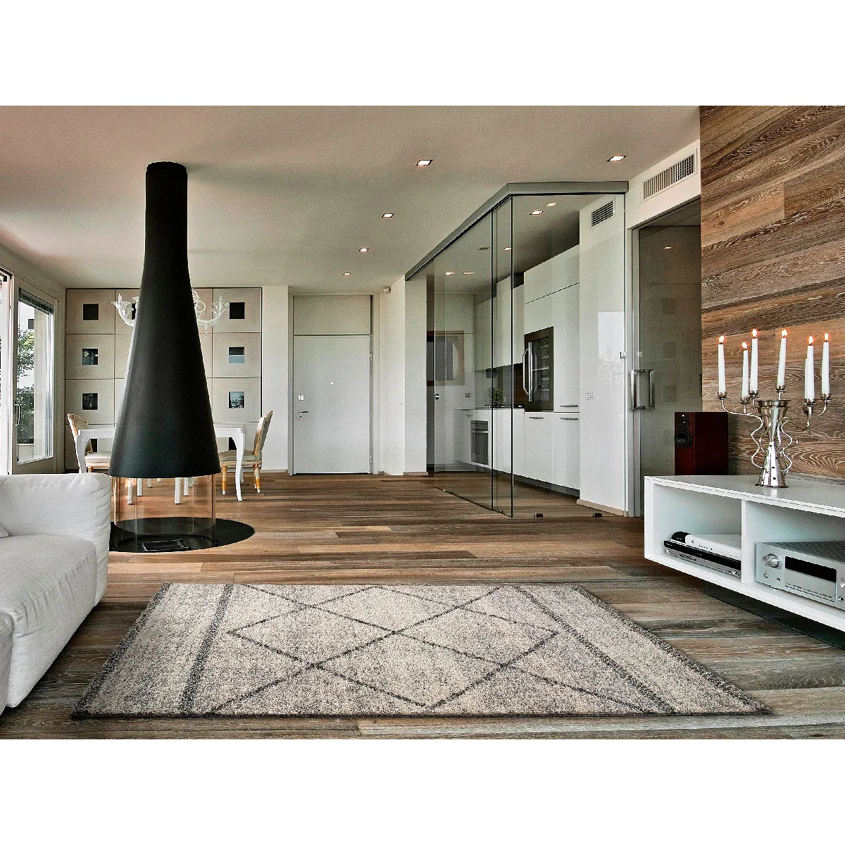 ATTICGO Tapis shaggy ethnique KASBAH 80x150 cm - vue 2