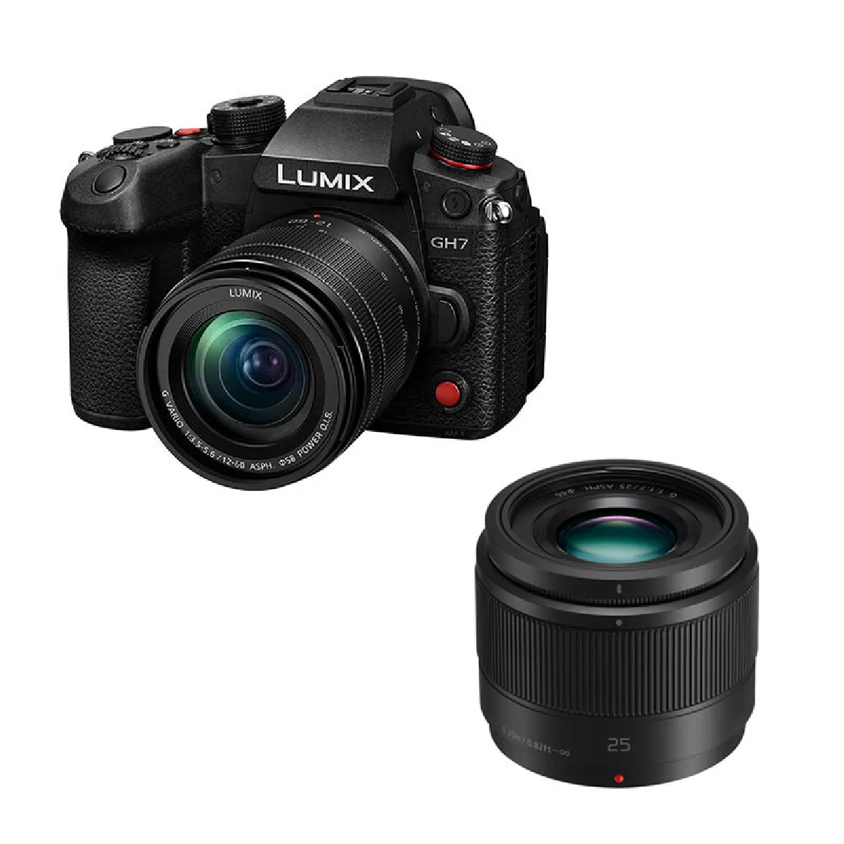 Appareil Photo Hybride Panasonic Lumix GH7 – Objectif G 12-60mm f/3.5-5.6 et G 25mm f/1.7 - vue 4