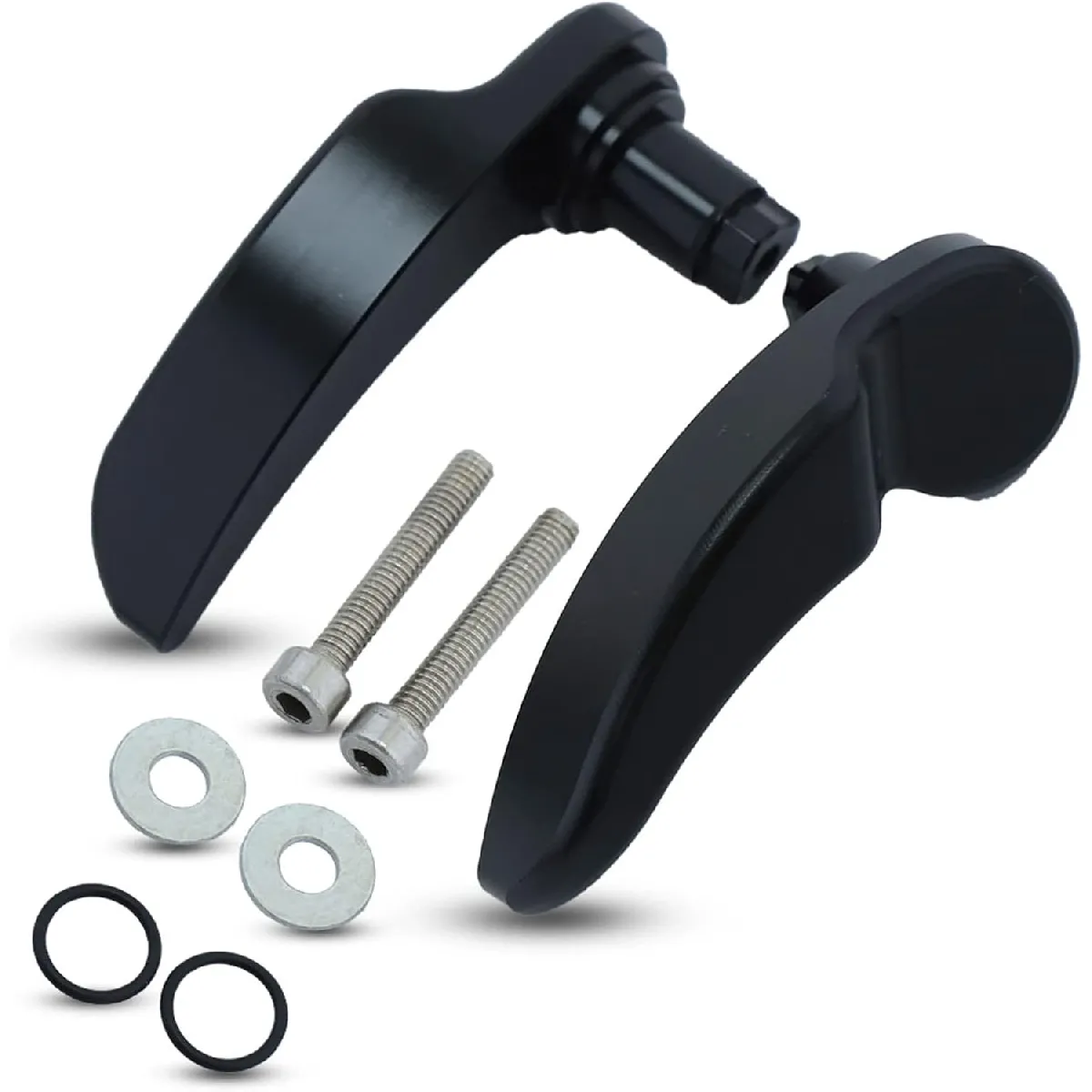 Tsadeer Levier De Loquet De Sacoche En Aluminium Pour Harley Street Glide, Road Glide Ultra Limited 2014-2022 - Noir Anodisé