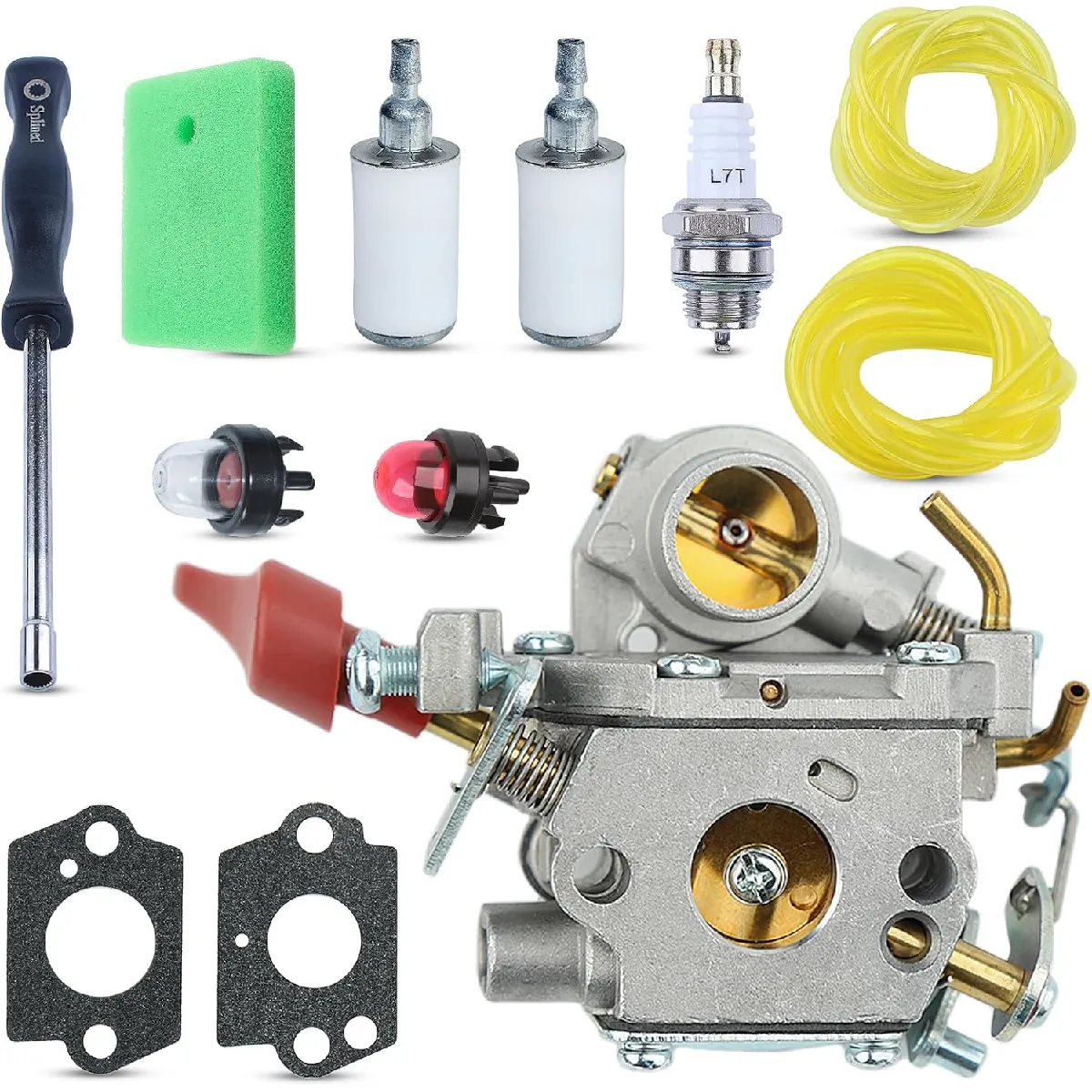 VRTYVEYBB Kit de conduite de carburant de carburateur pour voitures télécommandées à l'échelle 1/5, compatible avec les moteurs HPI Baja 5B 5T FG VRTYVEYBB Kit de conduite de carburant de carburateur pour voitures télécommandées à l'échelle 1/5, compatible avec les moteurs HPI Baja 5B 5T FG