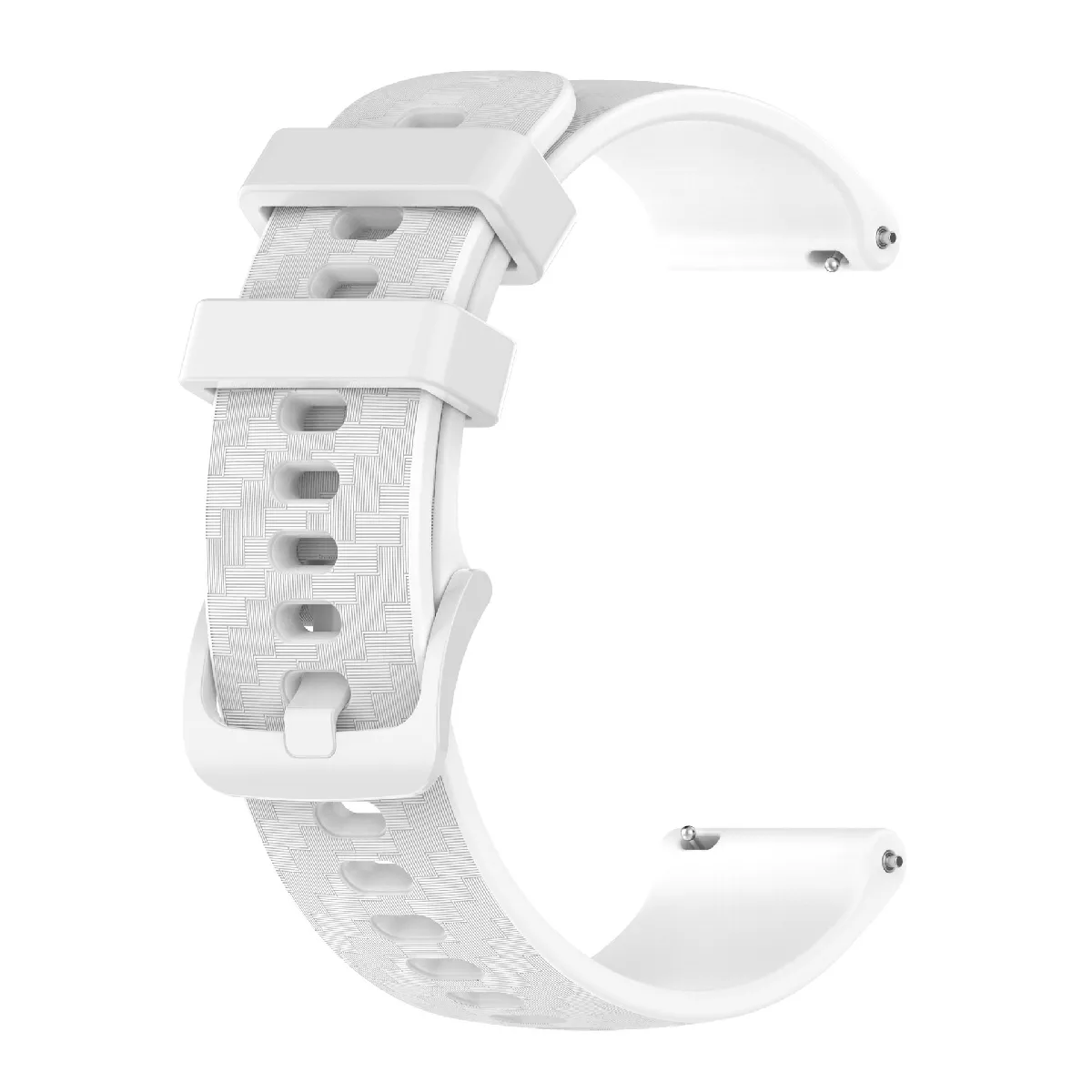 Inf Blanc Bracelet De Montre En Silicone Pour Garmin Vivoactive 4 - 22 Mm