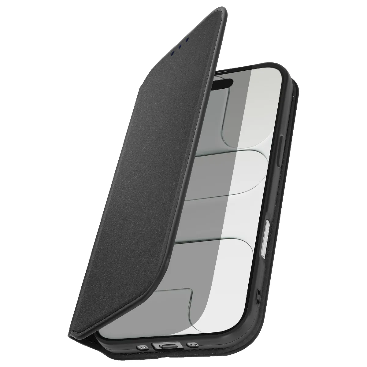 Avizar Noir Étui Folio Pour Iphone Air Avec Porte-Cartes Et Fonction Support
