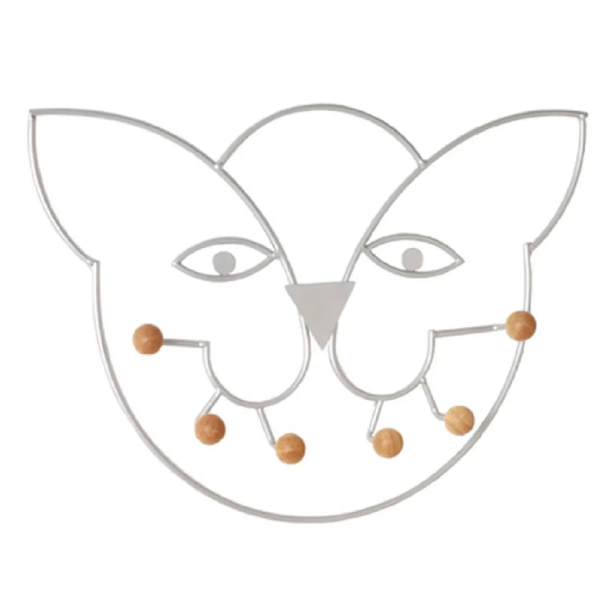 Paris Prix Argent Patère Murale Chat