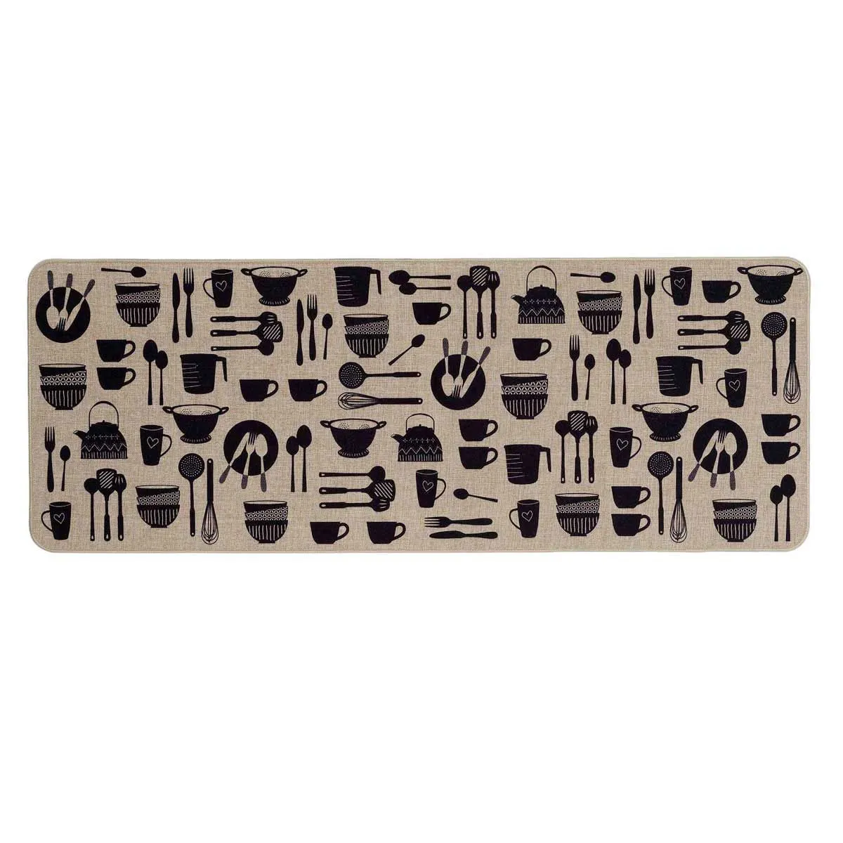 Generique Tapis Multi-Usage Tissé "Kitchen" 45X120cm Naturel - Image 2